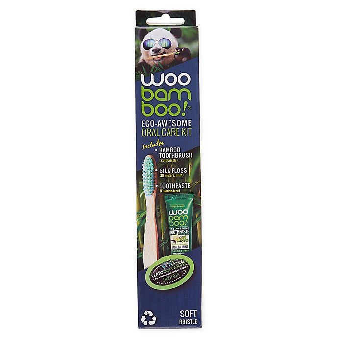 slide 2 of 4, WooBamboo Eco-Awesome Oral Care Kit, 1 ct