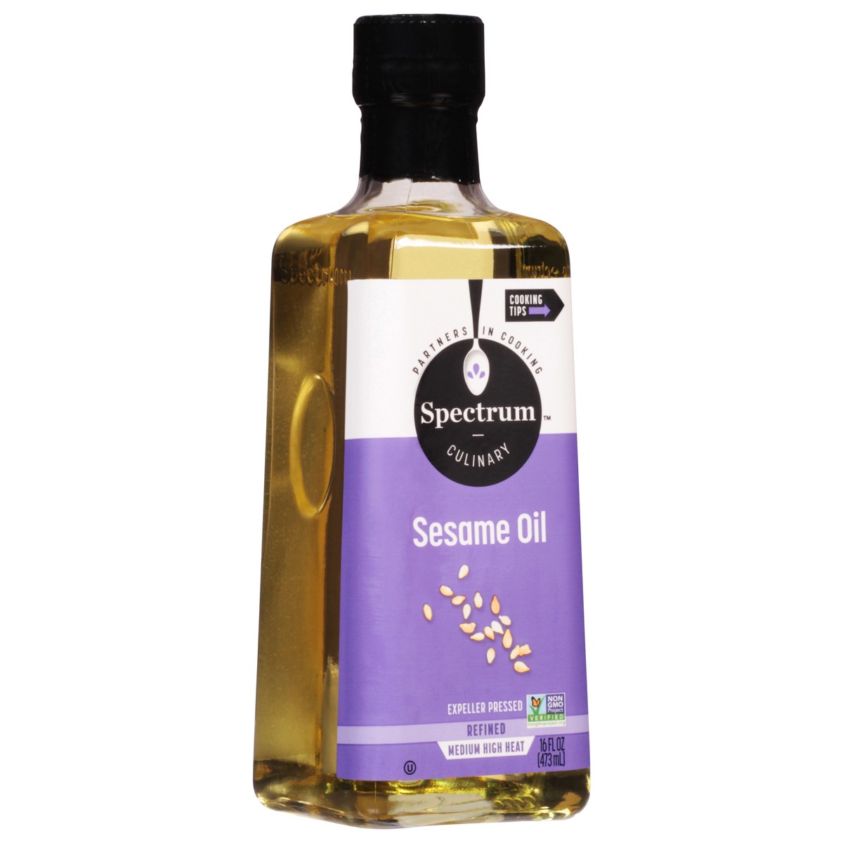 slide 5 of 9, Spectrum Culinary Refined Medium High Heat Sesame Oil 16 fl oz, 16 fl oz