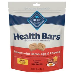 Blue Buffalo Mini Health Bar Bacon and Cheese Flavor Crunchy Dog Treats - 16oz