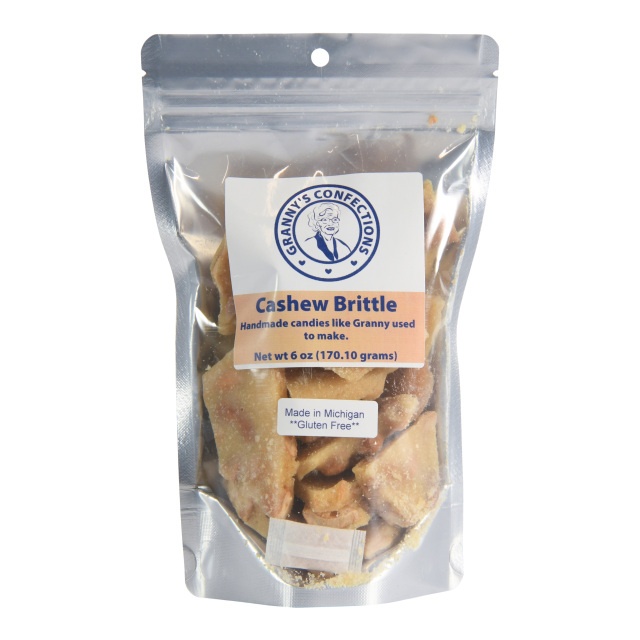 slide 1 of 1, Granny's Grannys Confections Cashew Brittle 6Oz, 6 oz