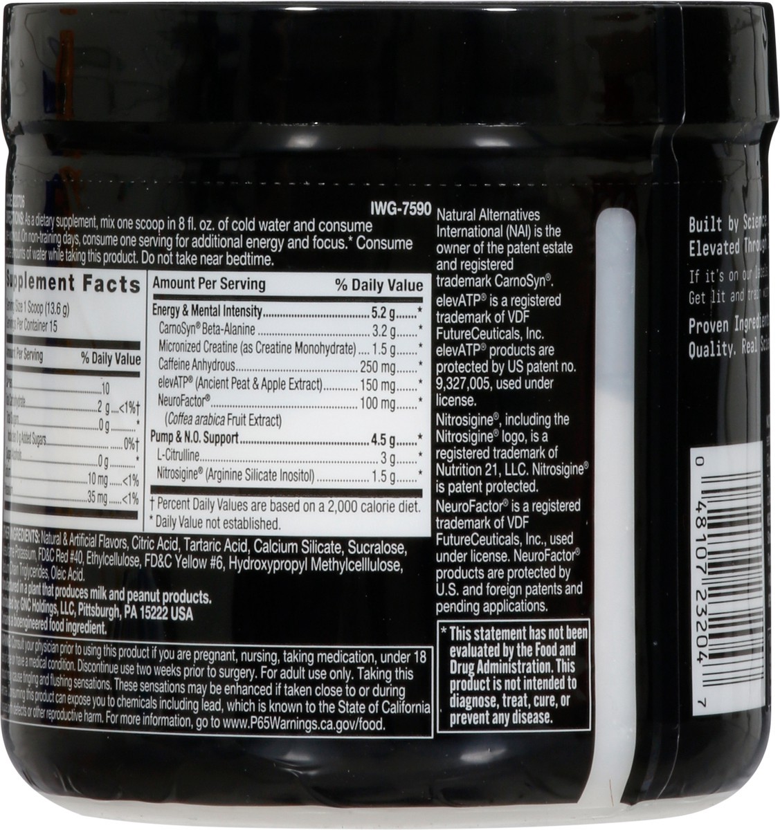 slide 5 of 9, Beyond Raw Lit Strawberry Lemonade Clinically Dosed Pre-Workout 7.20 oz, 7.2 oz