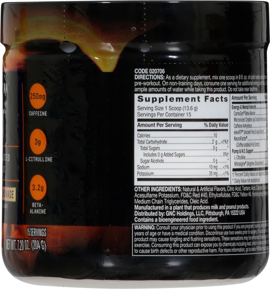 slide 8 of 9, Beyond Raw Lit Strawberry Lemonade Clinically Dosed Pre-Workout 7.20 oz, 7.2 oz