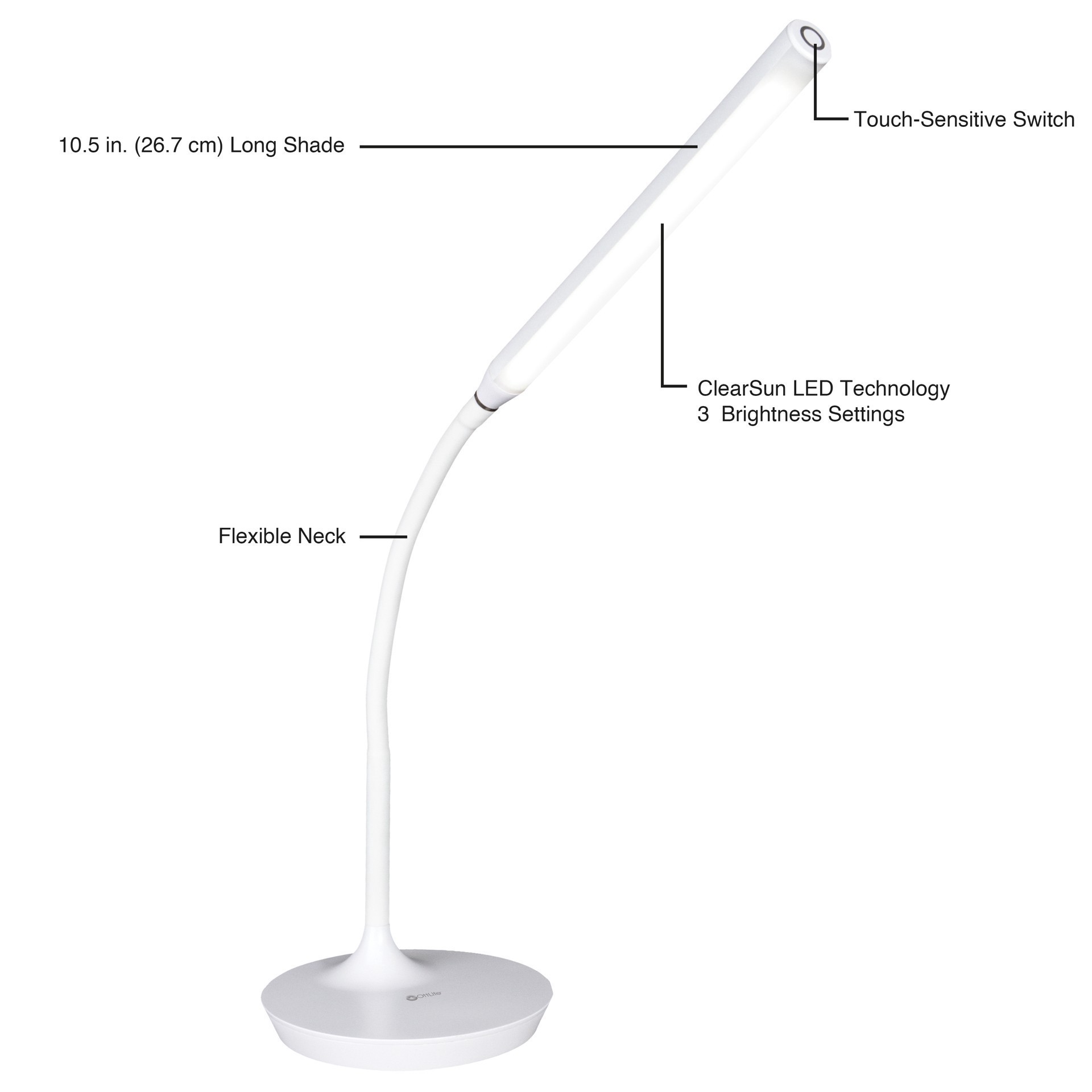 slide 7 of 7, Ott Lite Ottlite Extended Reach Led Desk Lamp, 10.5 in