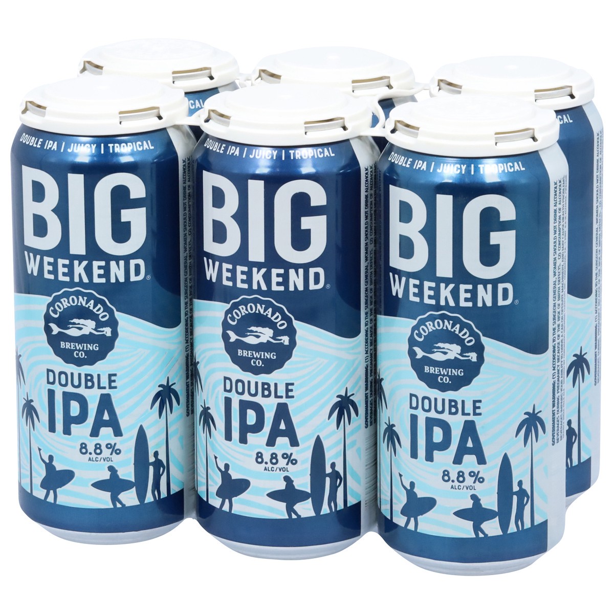 slide 8 of 11, Coronado Brewing Co. Double IPA Big Weekend Beer 6 - 1 pt Cans, 6 ct