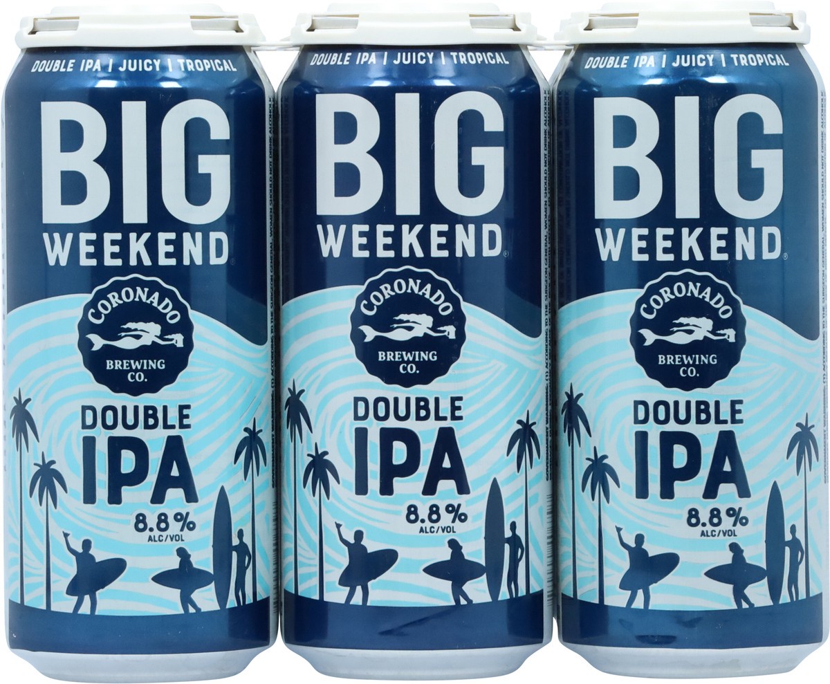 slide 5 of 11, Coronado Brewing Co. Double IPA Big Weekend Beer 6 - 1 pt Cans, 6 ct
