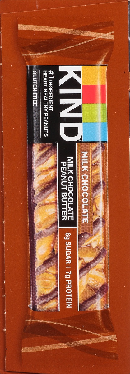 slide 7 of 10, KIND Milk Chocolate Peanut Butter Bars, 12 ct; 1.40 oz