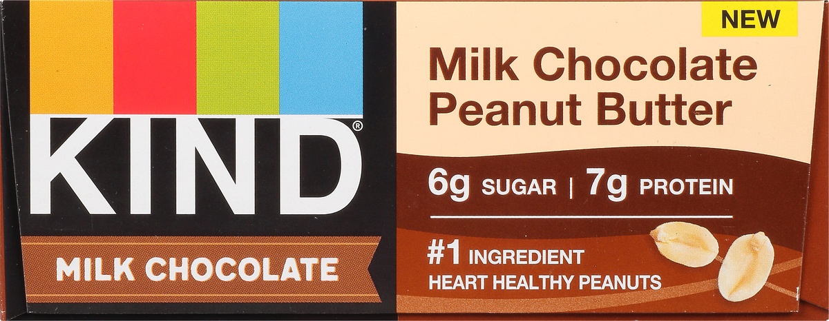 slide 8 of 10, KIND Milk Chocolate Peanut Butter Bars, 12 ct; 1.40 oz