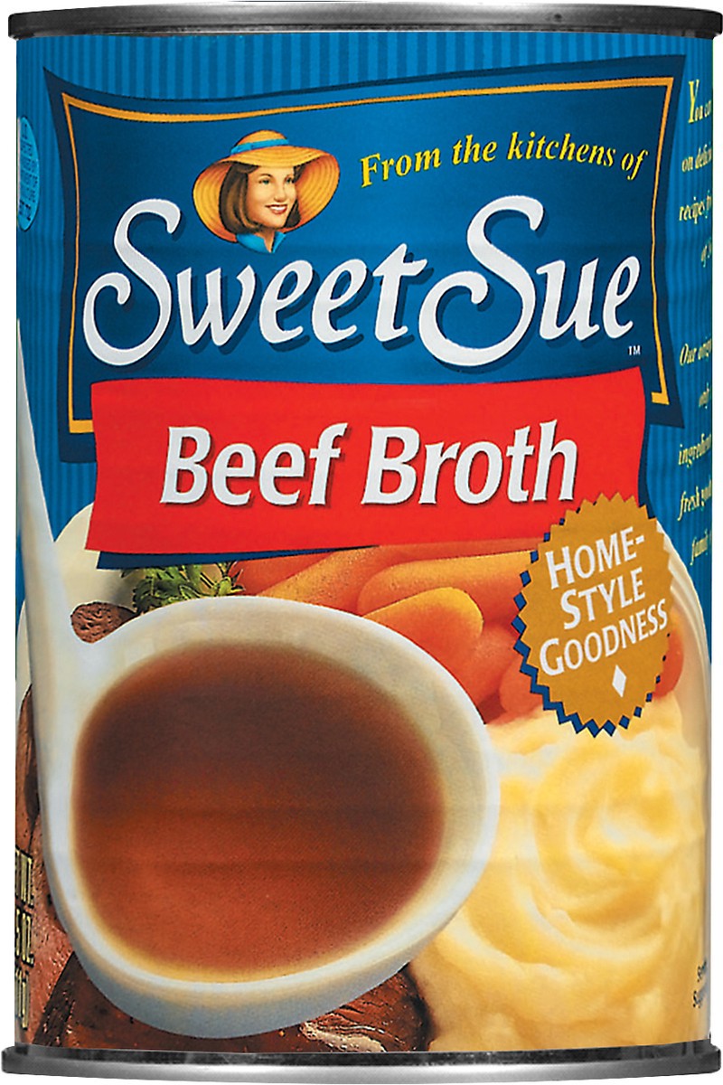 slide 5 of 5, Sweet Sue Beef Broth, 14.5 oz