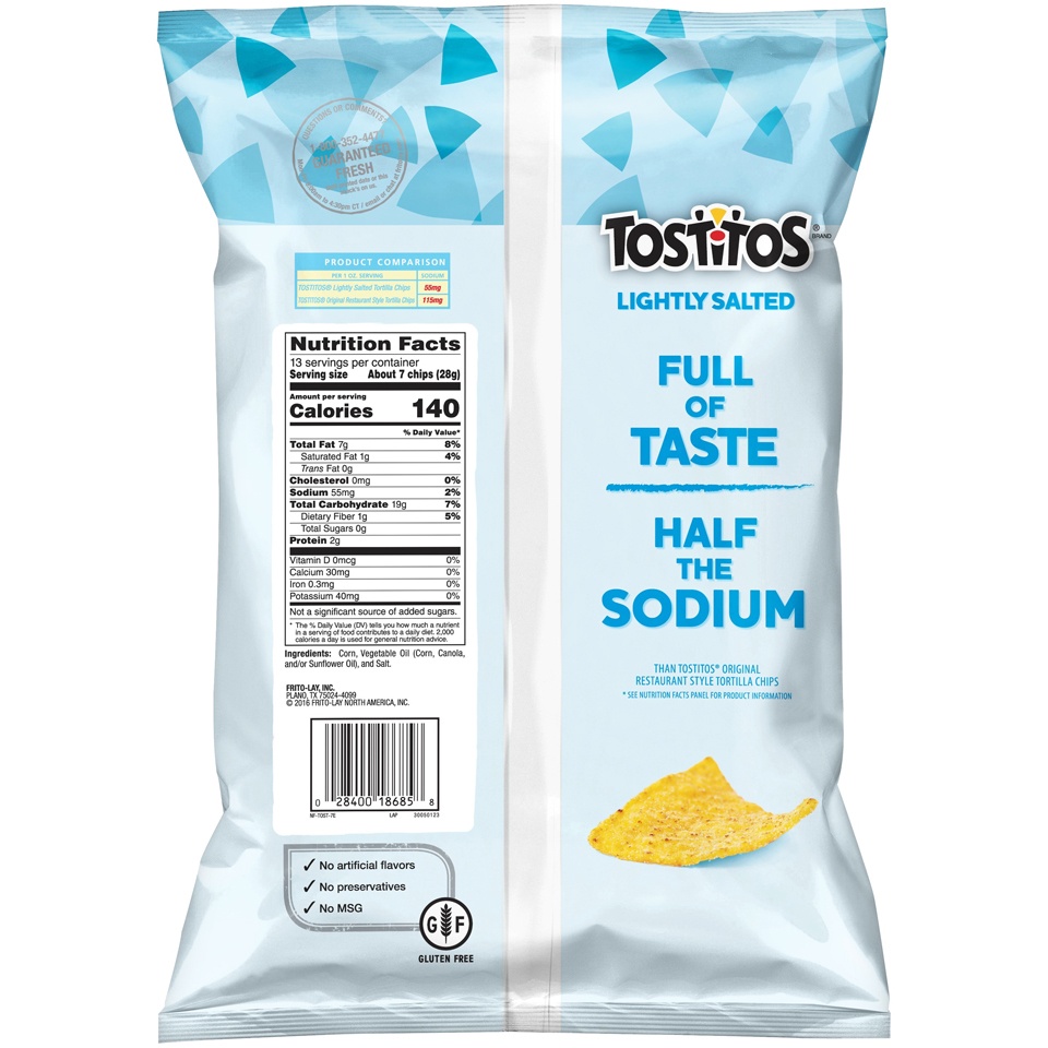 slide 2 of 4, Tostitos Lightly Salted Restaurant Style Tortilla Chips - 12oz, 12 oz