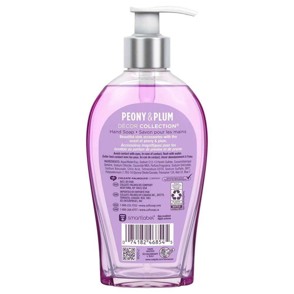 slide 2 of 3, Softsoap Peony & Plum Liquid Hand Soap, 13 fl oz