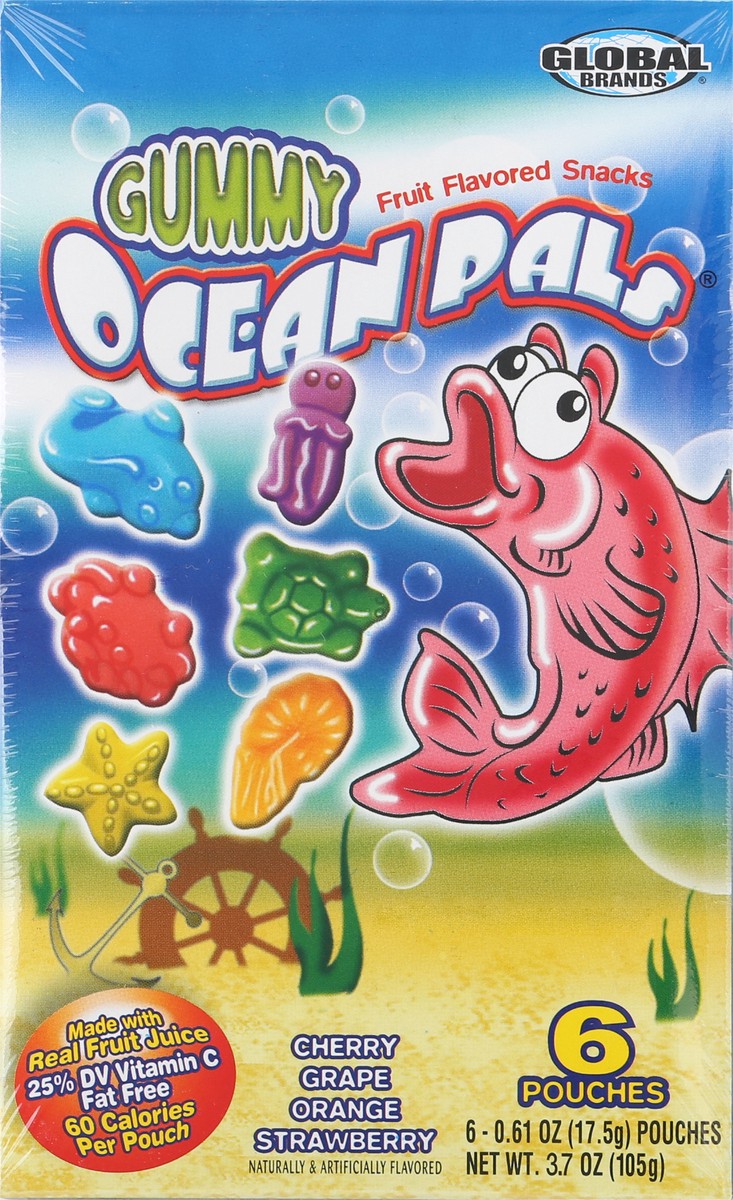 slide 13 of 14, Global Brands Global Gummy Ocean Pals Fruit Snacks, 3.7 oz