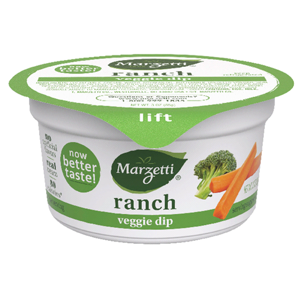 slide 1 of 1, Marzetti Veggie-Dip Cups, Ranch, 3 oz