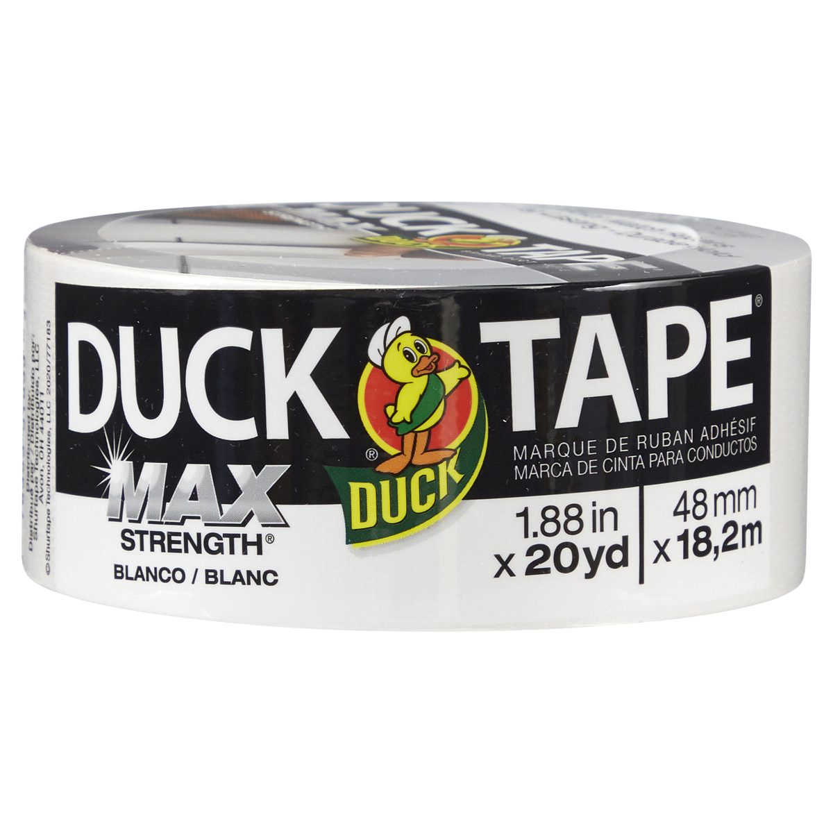 slide 1 of 1, Duck Tape, Max White, 20 yd, 1 ct