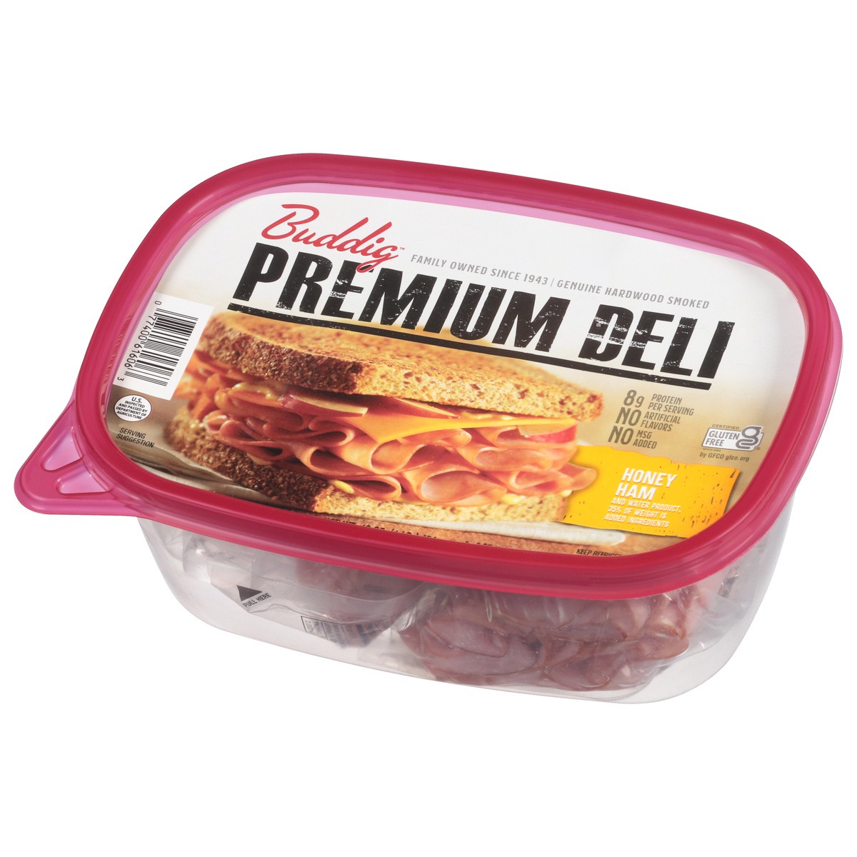 slide 4 of 12, Buddig Premium Deli Honey Ham 2 - 8 oz Packs, 2 ct