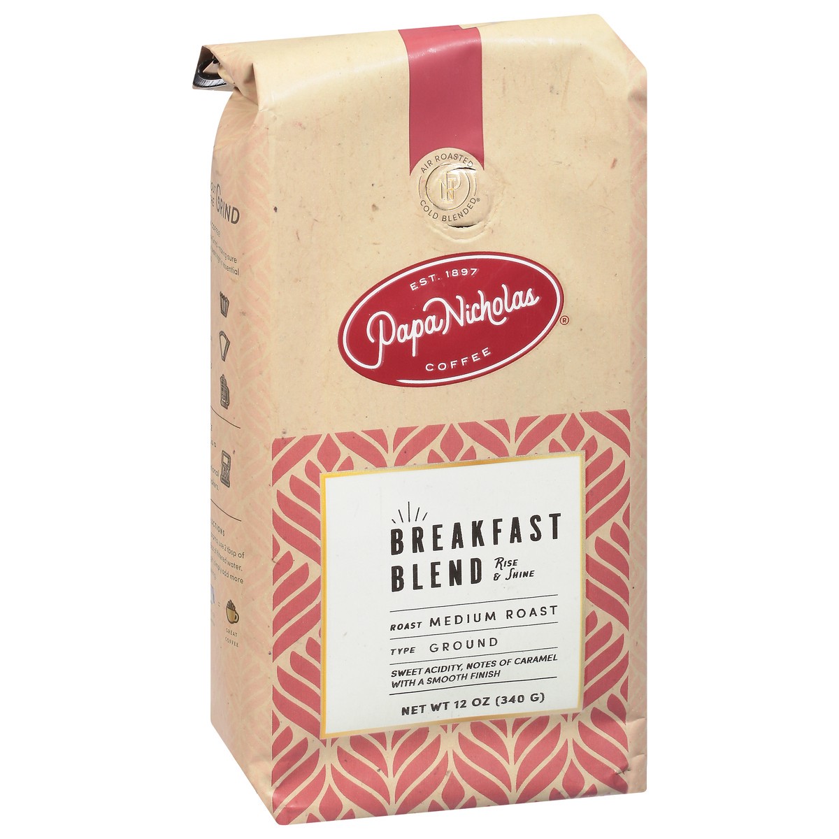 slide 3 of 9, PapaNicholas Coffee Medium Roast Ground Breakfast Blend Coffee - 12 oz, 12 oz