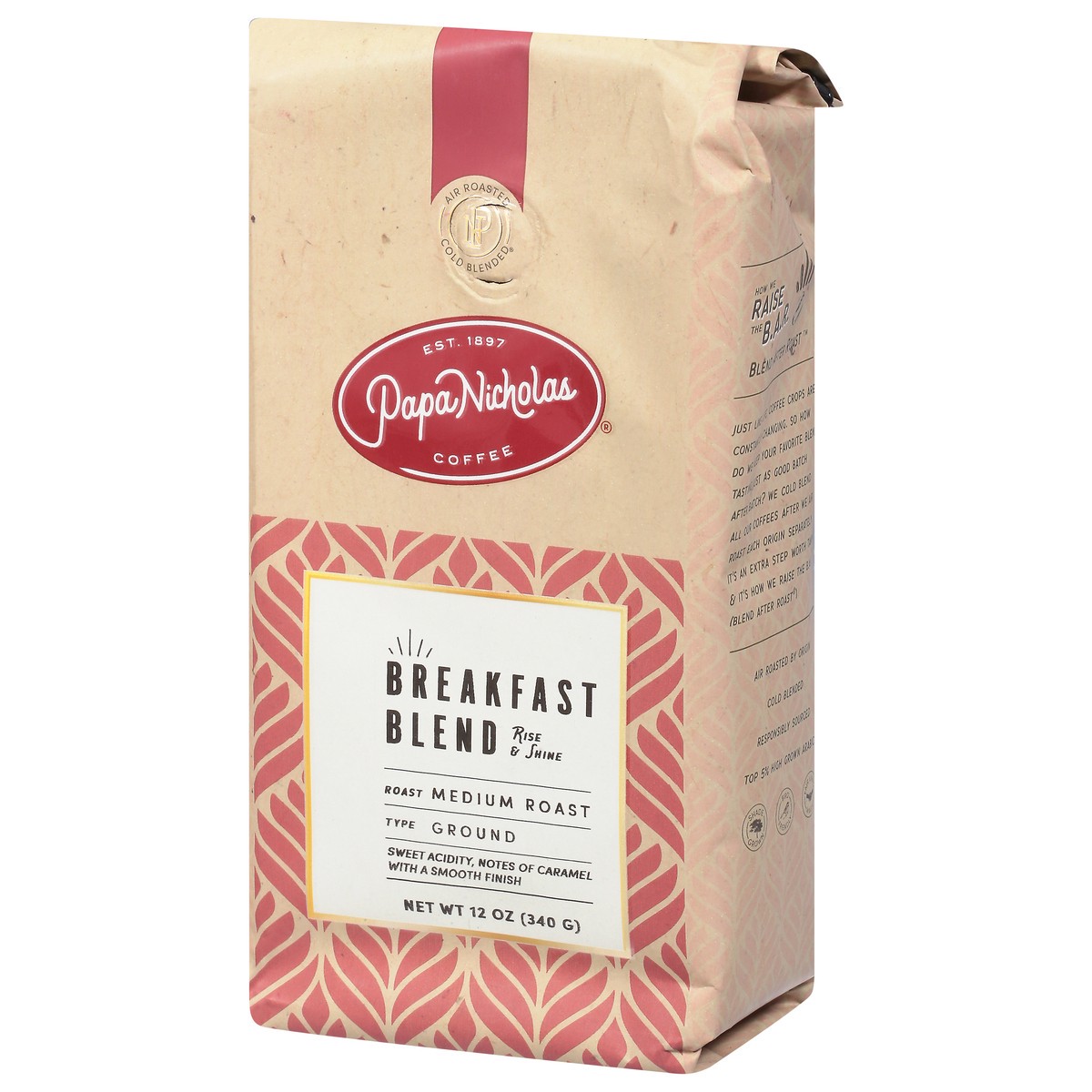 slide 8 of 9, PapaNicholas Coffee Medium Roast Ground Breakfast Blend Coffee - 12 oz, 12 oz