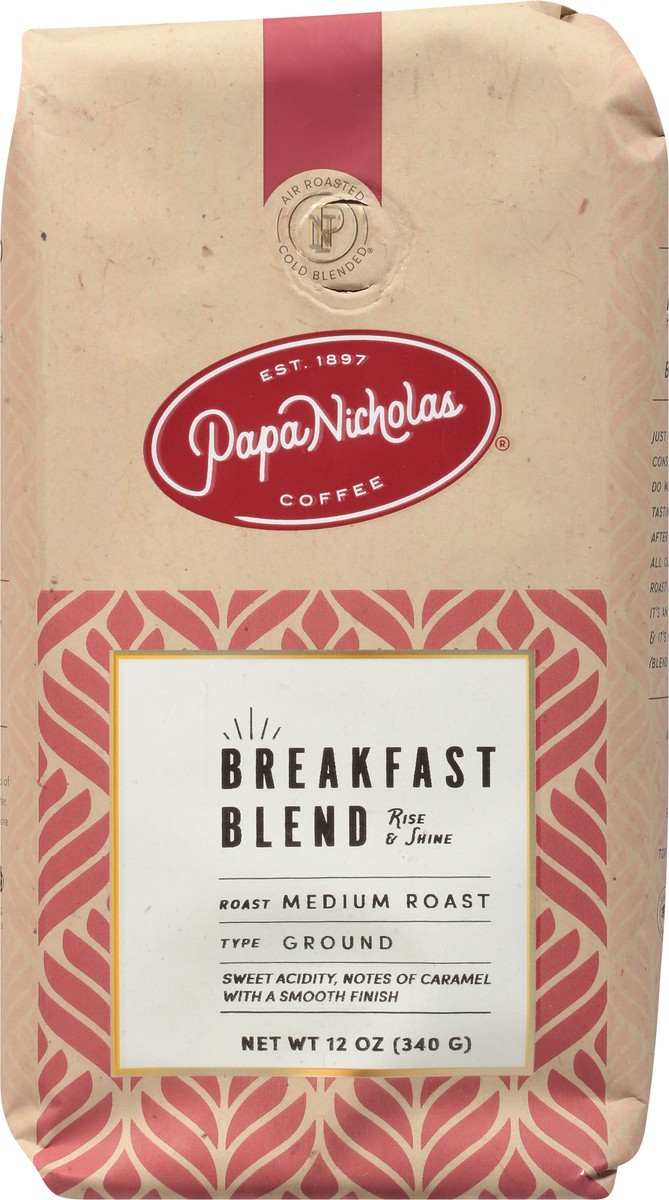 slide 5 of 9, PapaNicholas Coffee Medium Roast Ground Breakfast Blend Coffee - 12 oz, 12 oz