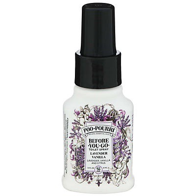 slide 1 of 1, Poo-Pourri Lavender Vanilla Toilet Spray, 1.4 oz