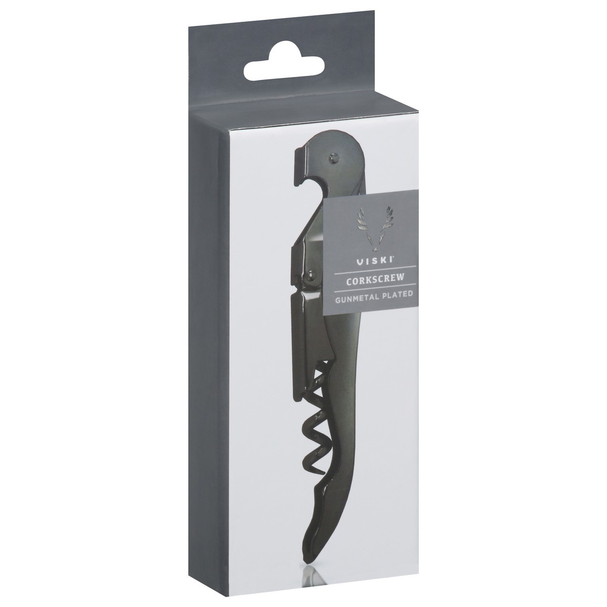 slide 6 of 9, Viski Gunmetal Plated Corkscrew 1 ea, 4.75 in