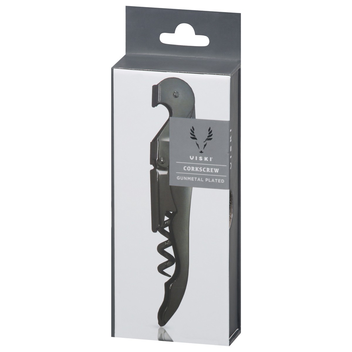 slide 9 of 9, Viski Gunmetal Plated Corkscrew 1 ea, 4.75 in