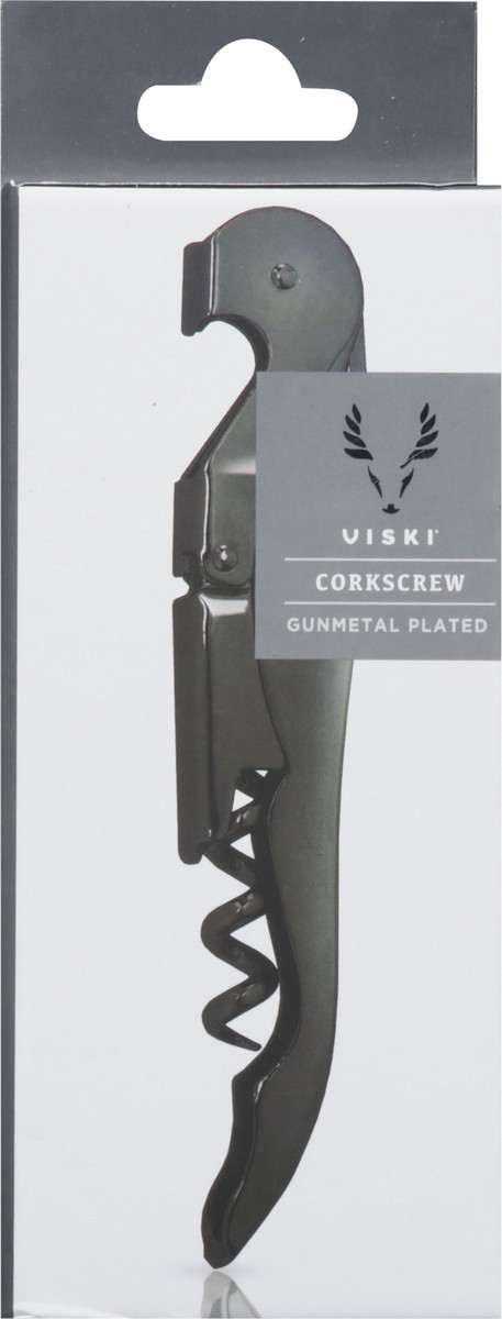 slide 8 of 9, Viski Gunmetal Plated Corkscrew 1 ea, 4.75 in