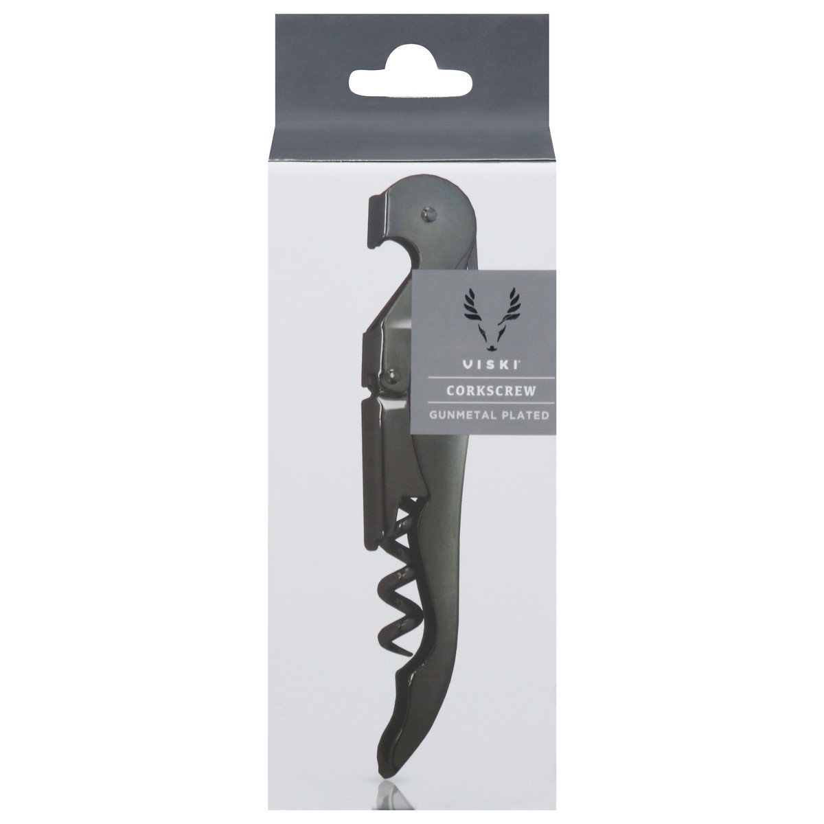 slide 1 of 9, Viski Gunmetal Plated Corkscrew 1 ea, 4.75 in