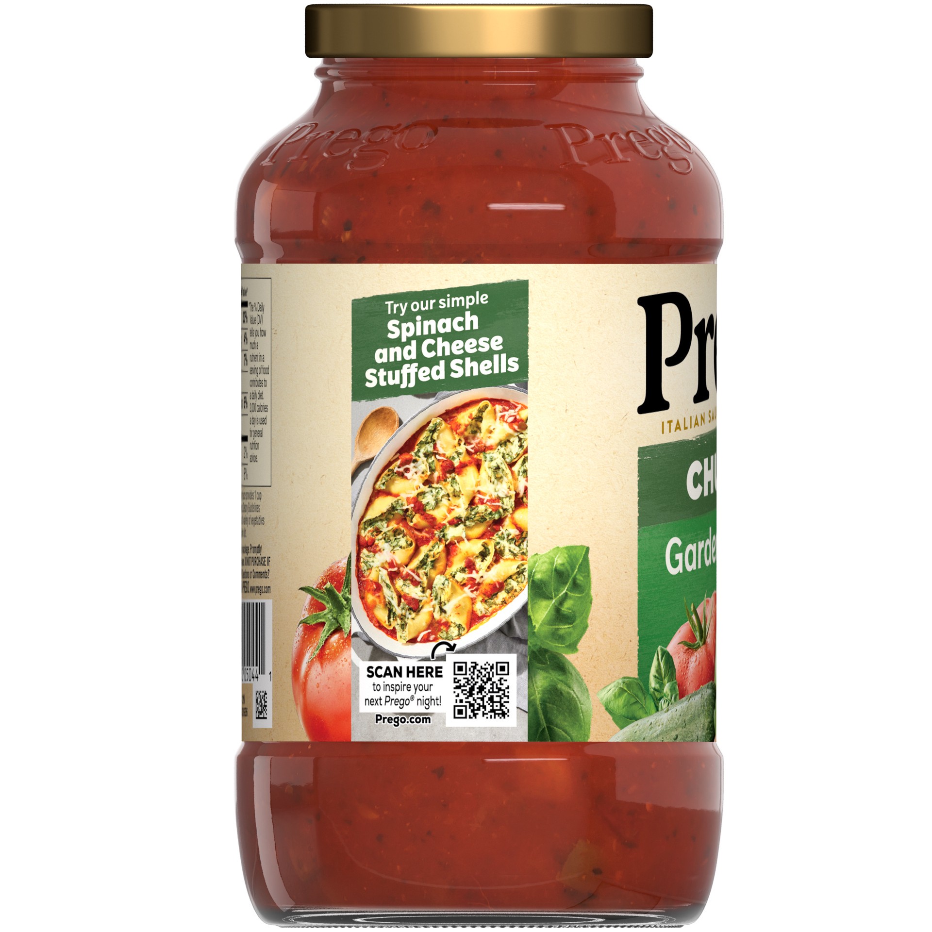 slide 3 of 5, Prego Chunky Combo Garden Harvest Pasta Sauce, 23.75 oz