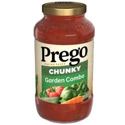 Prego Chunky Garden Combo Pasta Sauce, 23.75 oz Jar