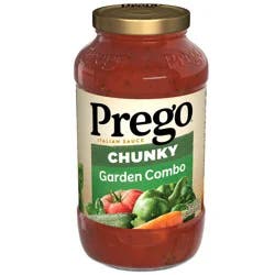 Prego Chunky Garden Combo Pasta Sauce, 23.75 oz Jar