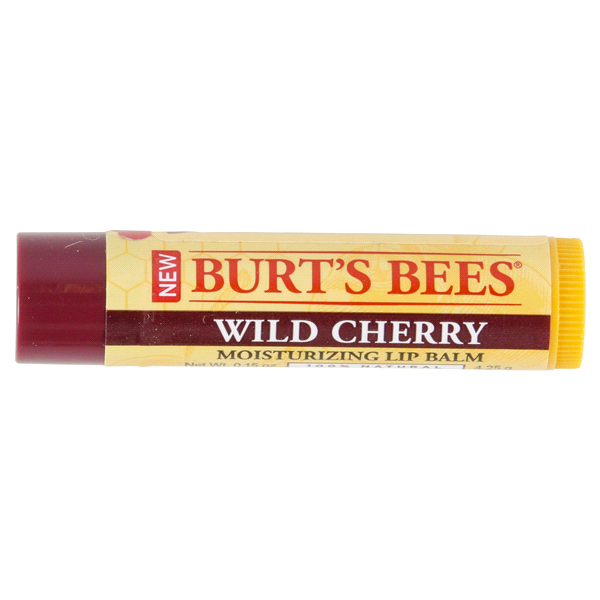 slide 1 of 3, Burt's Bees Moisturizing Wild Cherry Lip Balm 0.15 oz, 0.15 oz