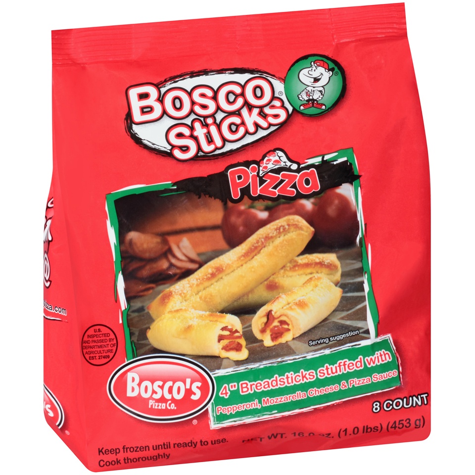 slide 2 of 8, Bosco 4-inch Stuffed Pizza Stick, 16 oz