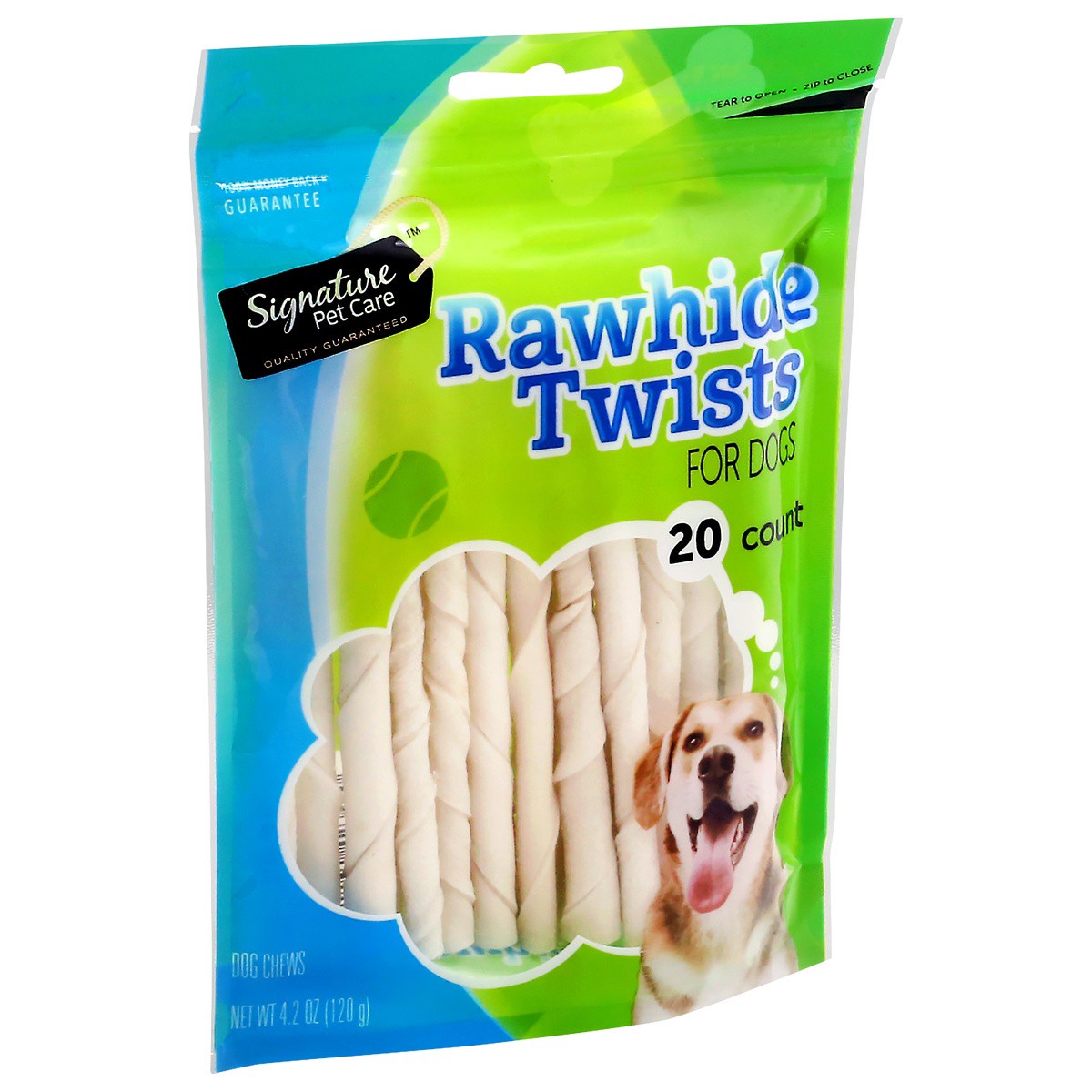 slide 2 of 9, Signature Pet Care Rawhide Twists Dog Chews 20 ea, 20 ct