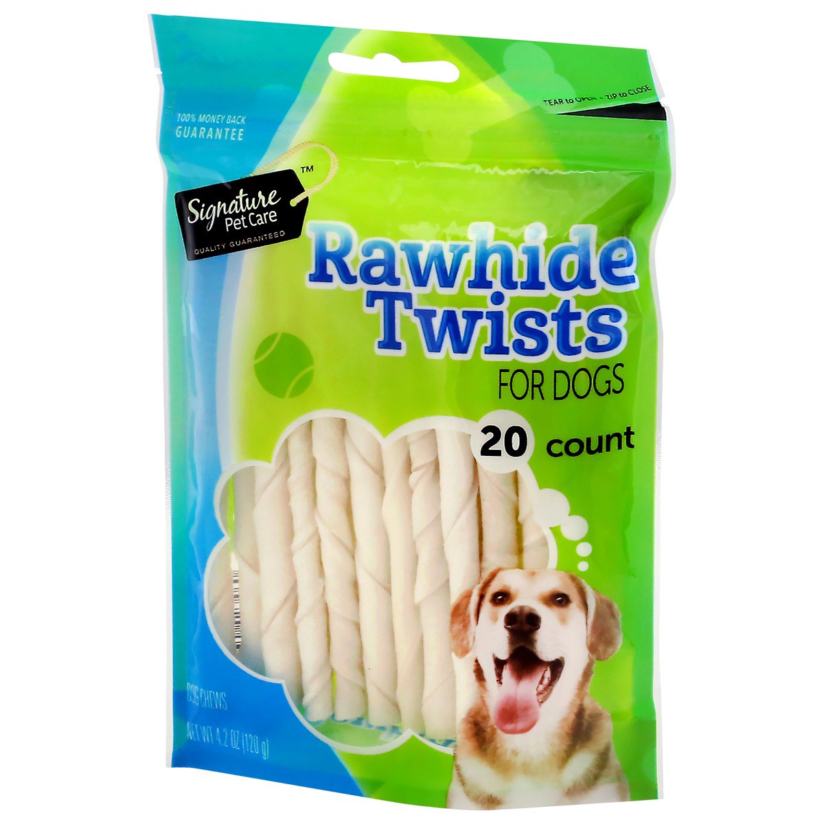 slide 3 of 9, Signature Pet Care Rawhide Twists Dog Chews 20 ea, 20 ct