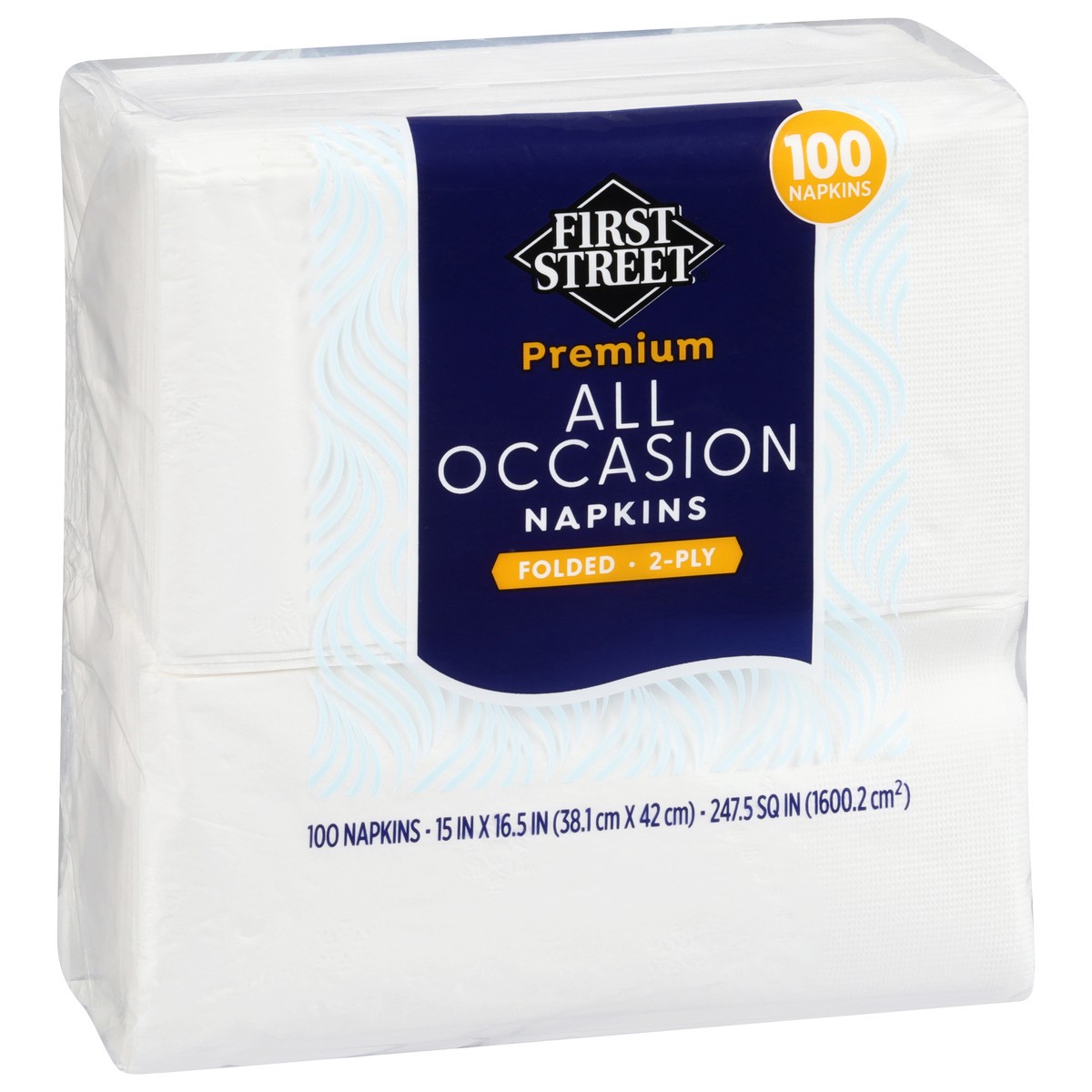 slide 2 of 4, First Street 2 Ply All Occasion Napkins, 100 ct