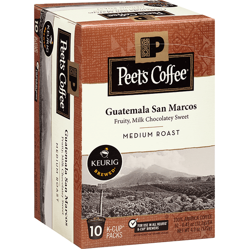 slide 2 of 4, Peet's Coffee Keurig Brewed Guatemala San Marcos Medium Roasted Coffee, 10 ct