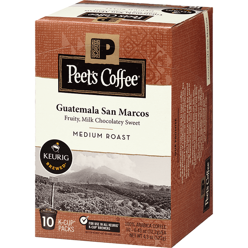 slide 3 of 4, Peet's Coffee Keurig Brewed Guatemala San Marcos Medium Roasted Coffee, 10 ct