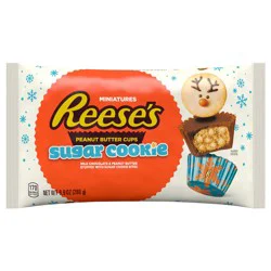 Reese's Miniatures Sugar Cookie Milk Chocolate Peanut Butter Cups, 9.9 oz