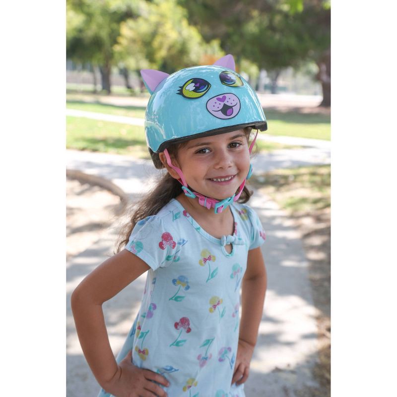 slide 4 of 13, Raskullz Cling Cat Child Helmet - Light Blue, 1 ct