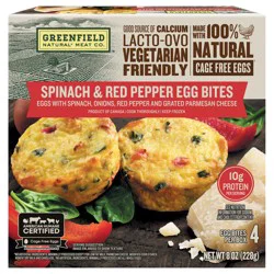 Greenfield Natural Meat Co. Natural Meat Co. Spinach Red Pepper & Parmesan Egg Bites 7.9 oz