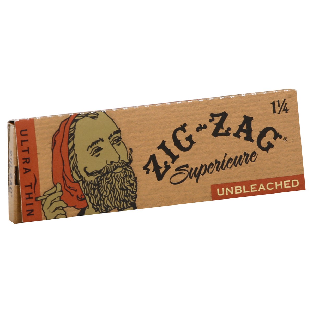 slide 2 of 8, Zig Zag 1-1/4 Ultra Thin Unbleached Tobacco - 50 ct, 50 ct