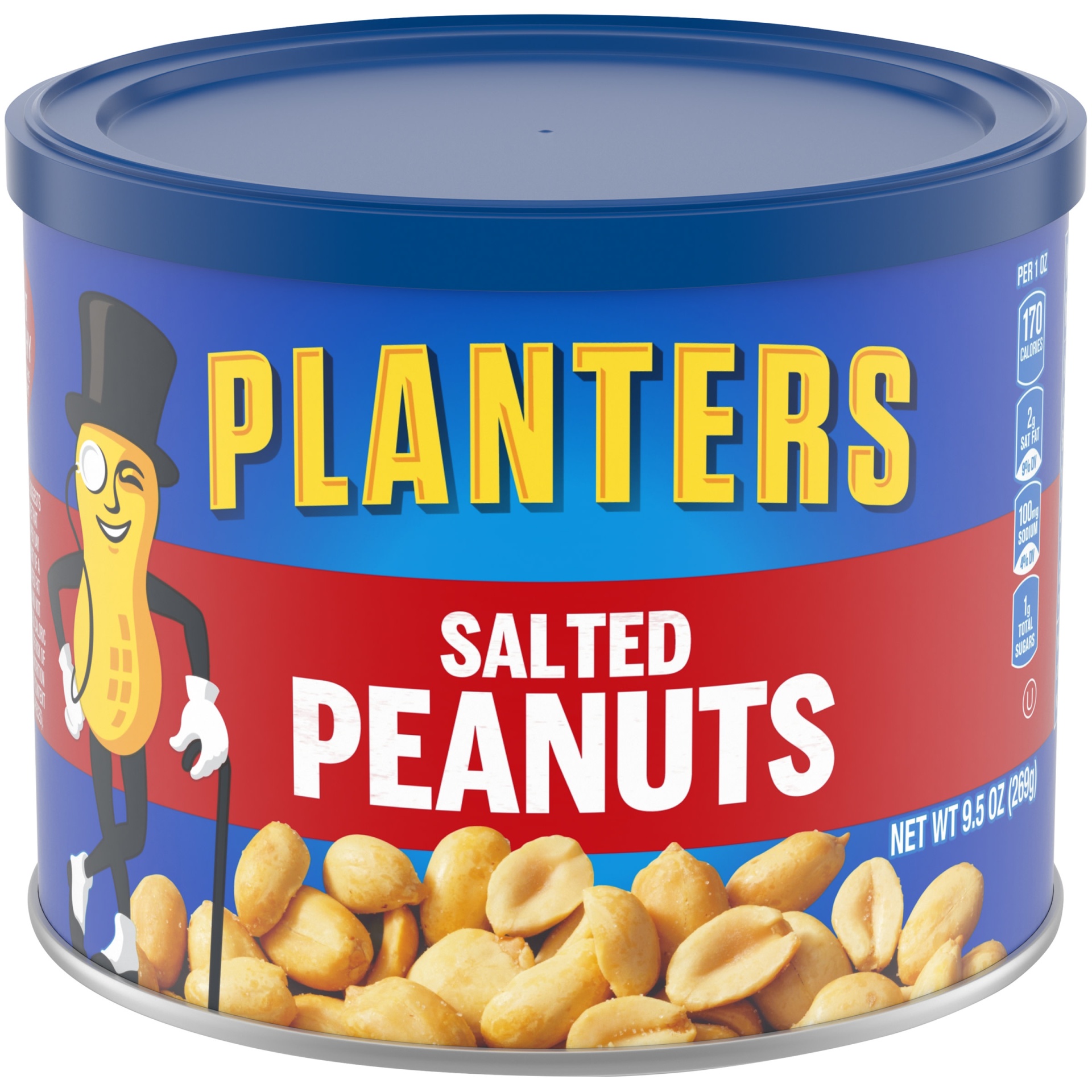 slide 1 of 1, Planters Salted Peanuts, 9.5 oz