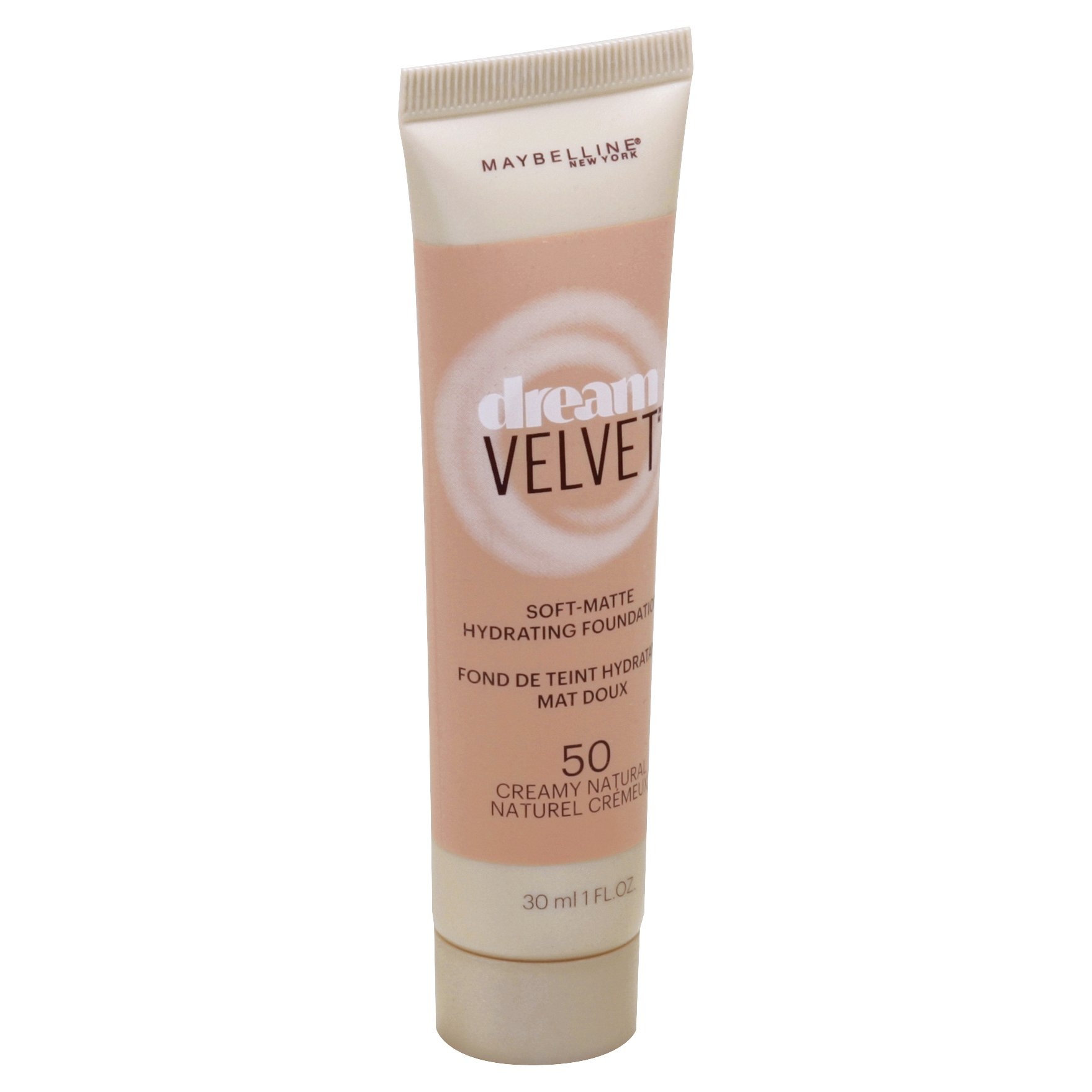 slide 1 of 2, Maybelline Dream Velvet Foundation 50 Creamy Natural, 1 fl oz