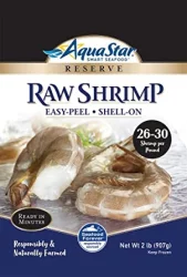 Aqua Star Raw Shrimp, Easy-Peel, Shell-on, 26-30