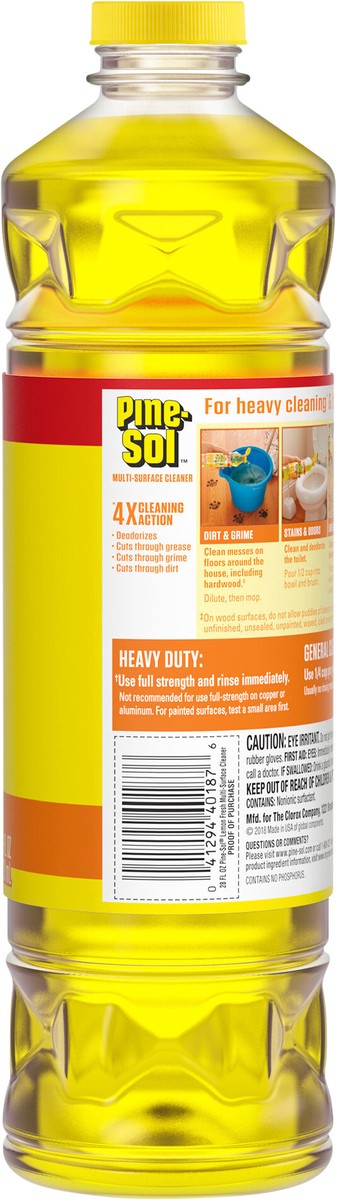 slide 5 of 7, Pine-Sol All Purpose Multi-Surface Lemon Fresh Cleaner, 28 fl oz