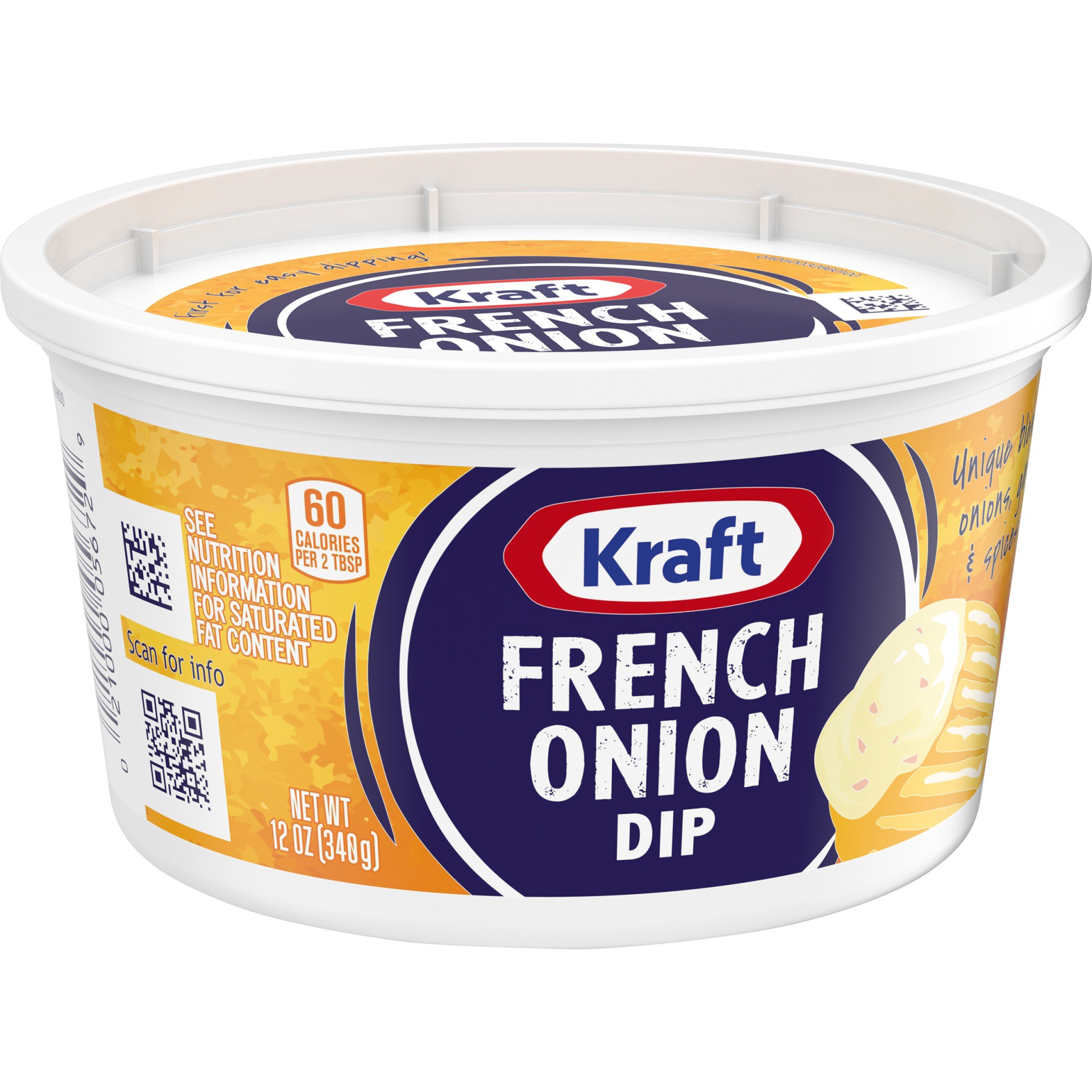 slide 5 of 11, Kraft French Onion Dip, 12 oz Tub, 12 oz