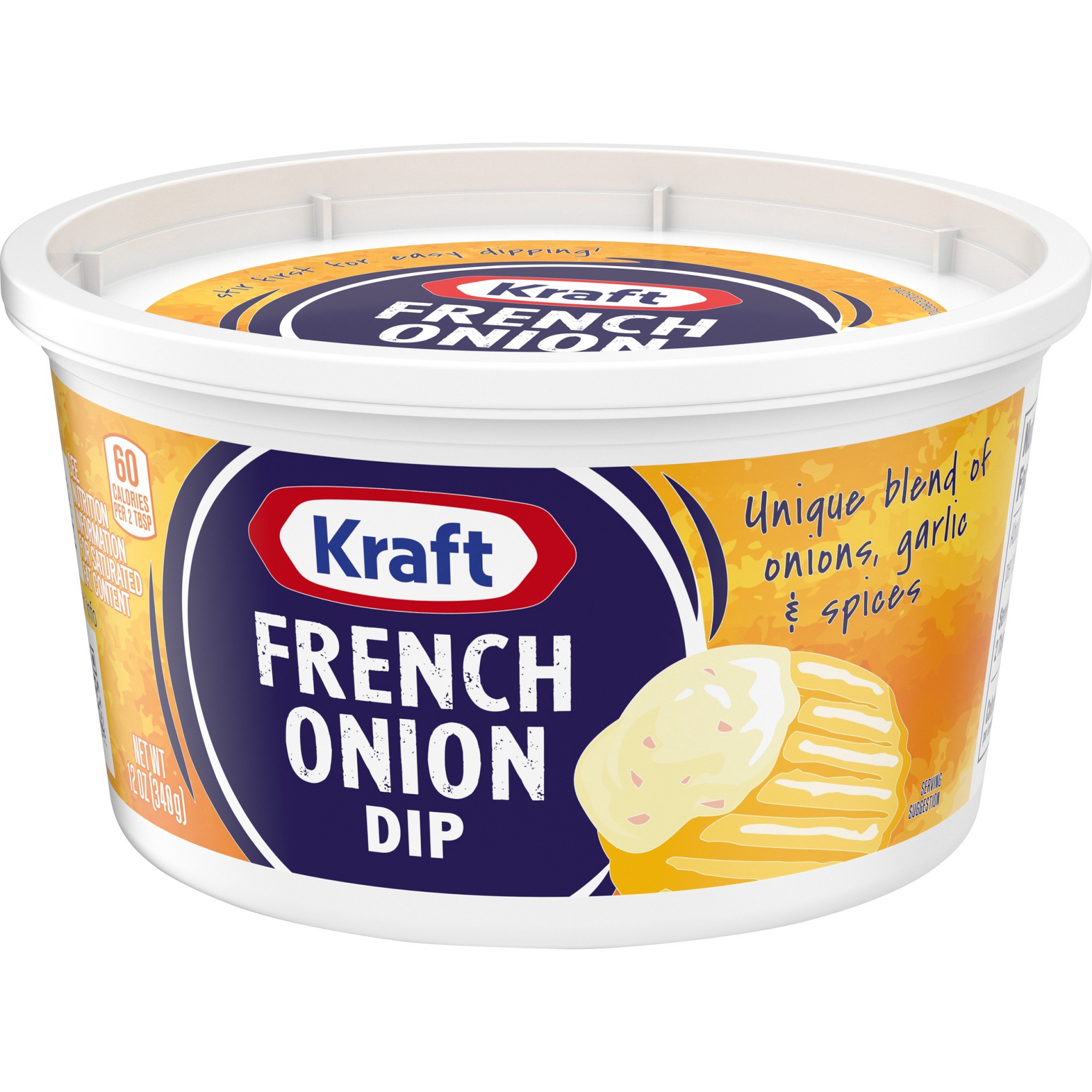 slide 10 of 11, Kraft French Onion Dip, 12 oz Tub, 12 oz