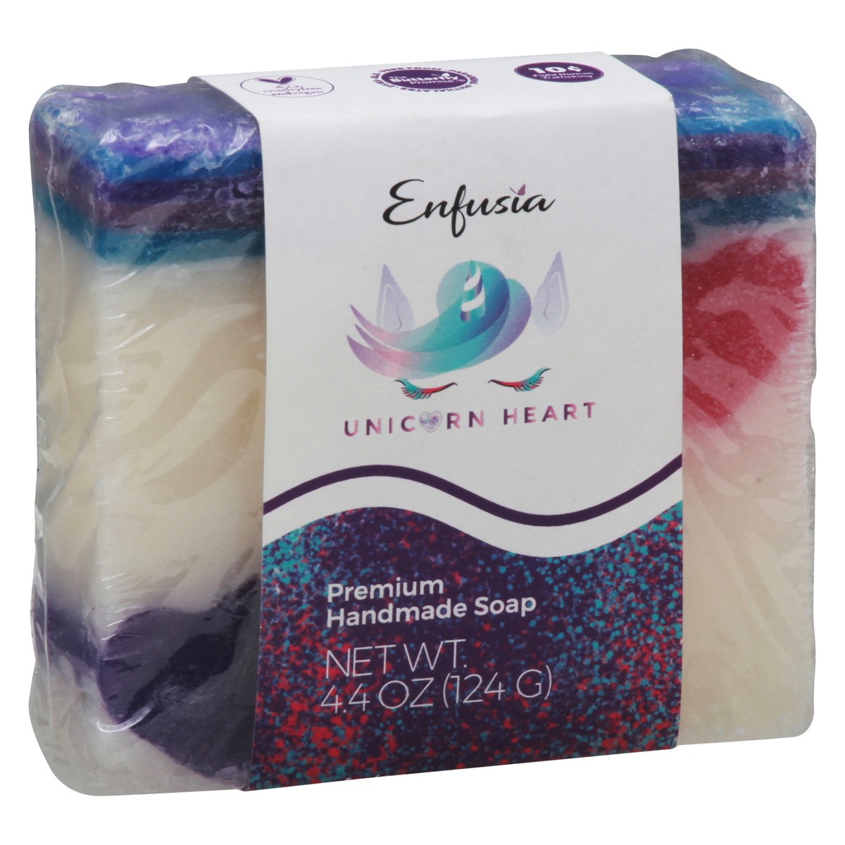 slide 8 of 13, Enfusia Premium Handmade Unicorn Heart Soap 4.4 oz, 4.4 oz