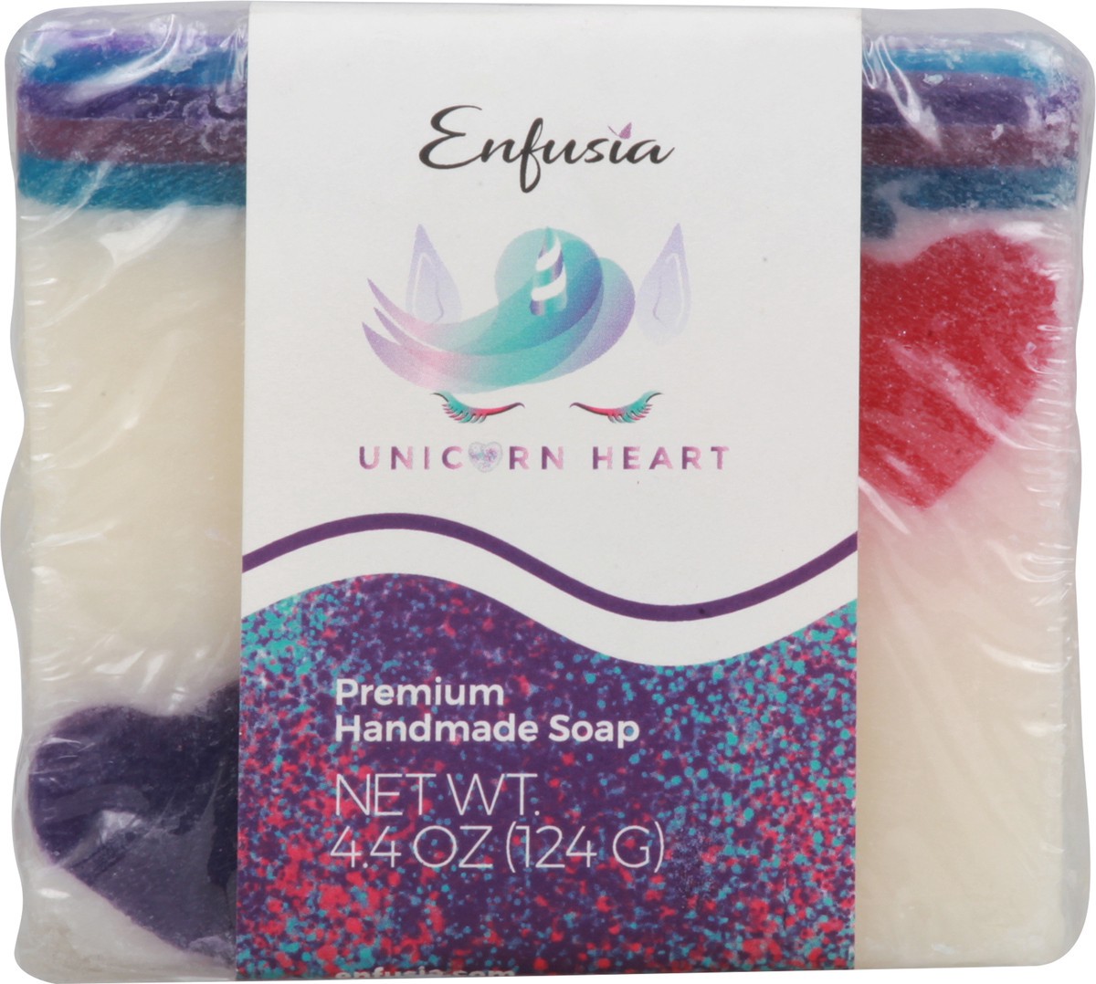 slide 1 of 13, Enfusia Premium Handmade Unicorn Heart Soap 4.4 oz, 4.4 oz