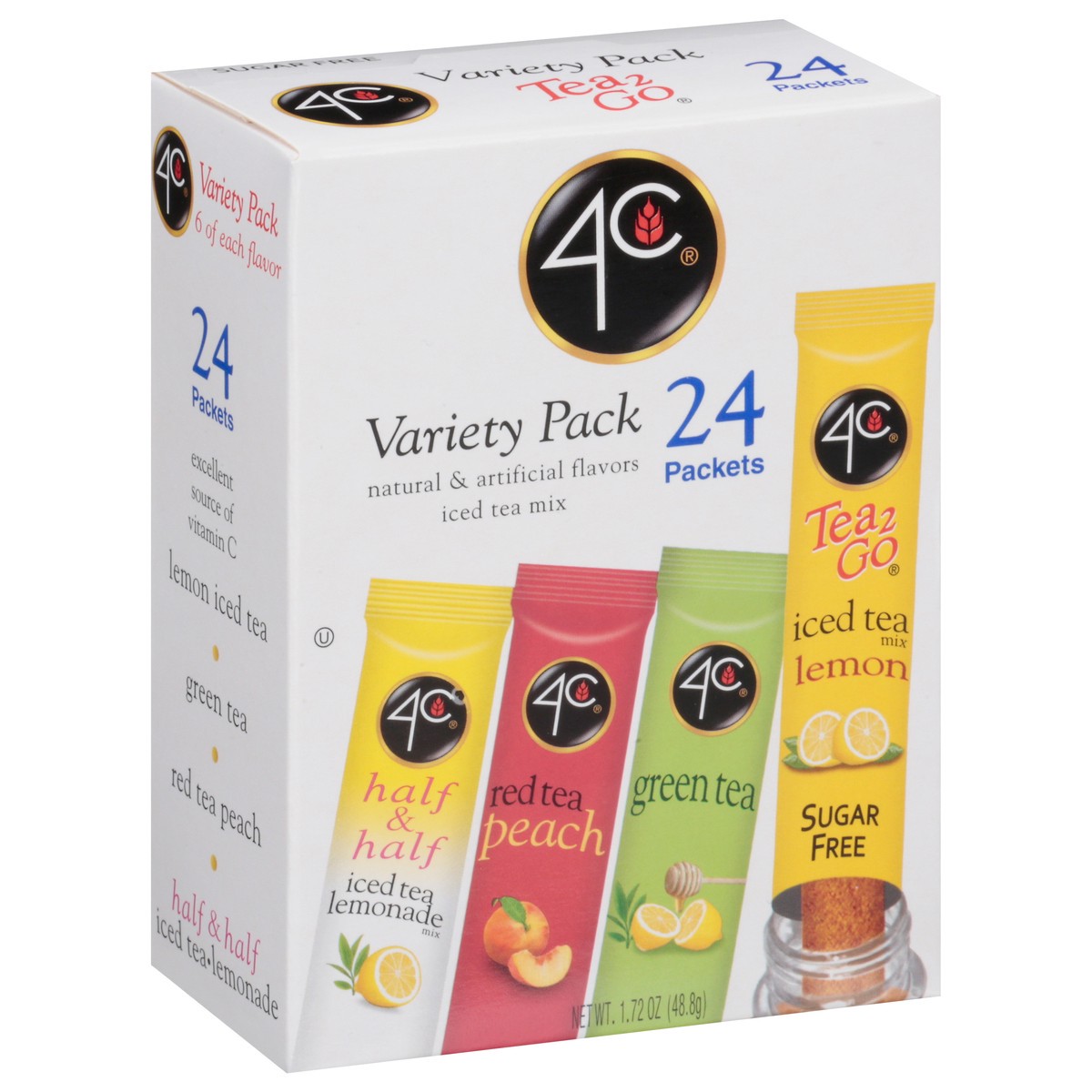 slide 1 of 14, 4C Ice Tea Vrty Sticks - 1.72 oz, 24 ct; 1.72 oz