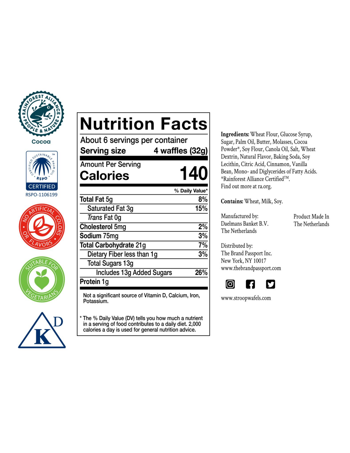 slide 2 of 2, Daelmans Stroopwafel Chocolate Mini, 7.04 Oz, 7.04 oz